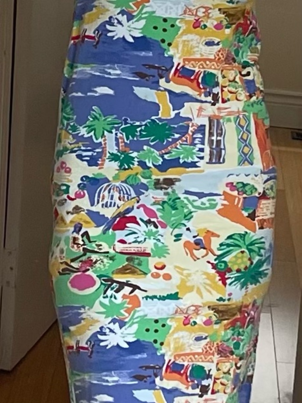 United Colors Of Benetton Tropical Print Multicolor Sheath Dress